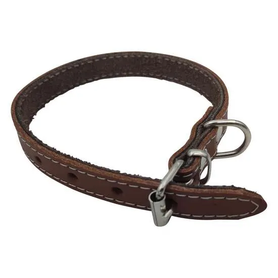 Zgarda din piele pentru caini Nr. 1 Petro Maro 1,5 x 35 cm