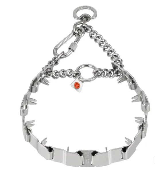 Zgarda dresaj NeckTech inox cu lant 48 cm