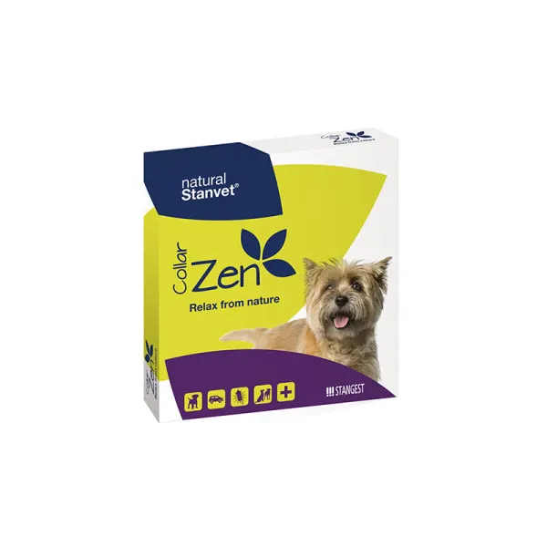 Zgarda pentru caini cu efect de calmare, cu uleiuri esentiale, 30-40 cm x 2 cm