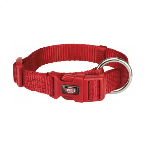 Zgarda pentru caini Premium Rosie M-L 35-55 cm   20 mm